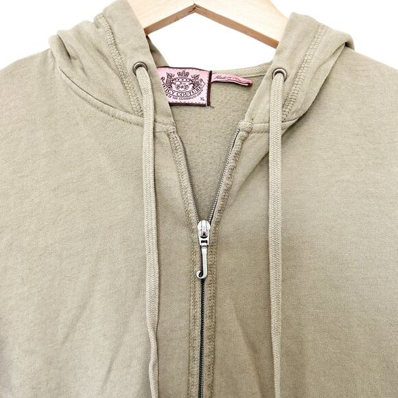 Vintage Juicy Couture Green Full Zip Hoodie Sz XL - Picture 3 of 5